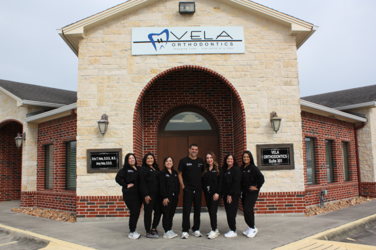 Vela Orthodontics Team Outside Office