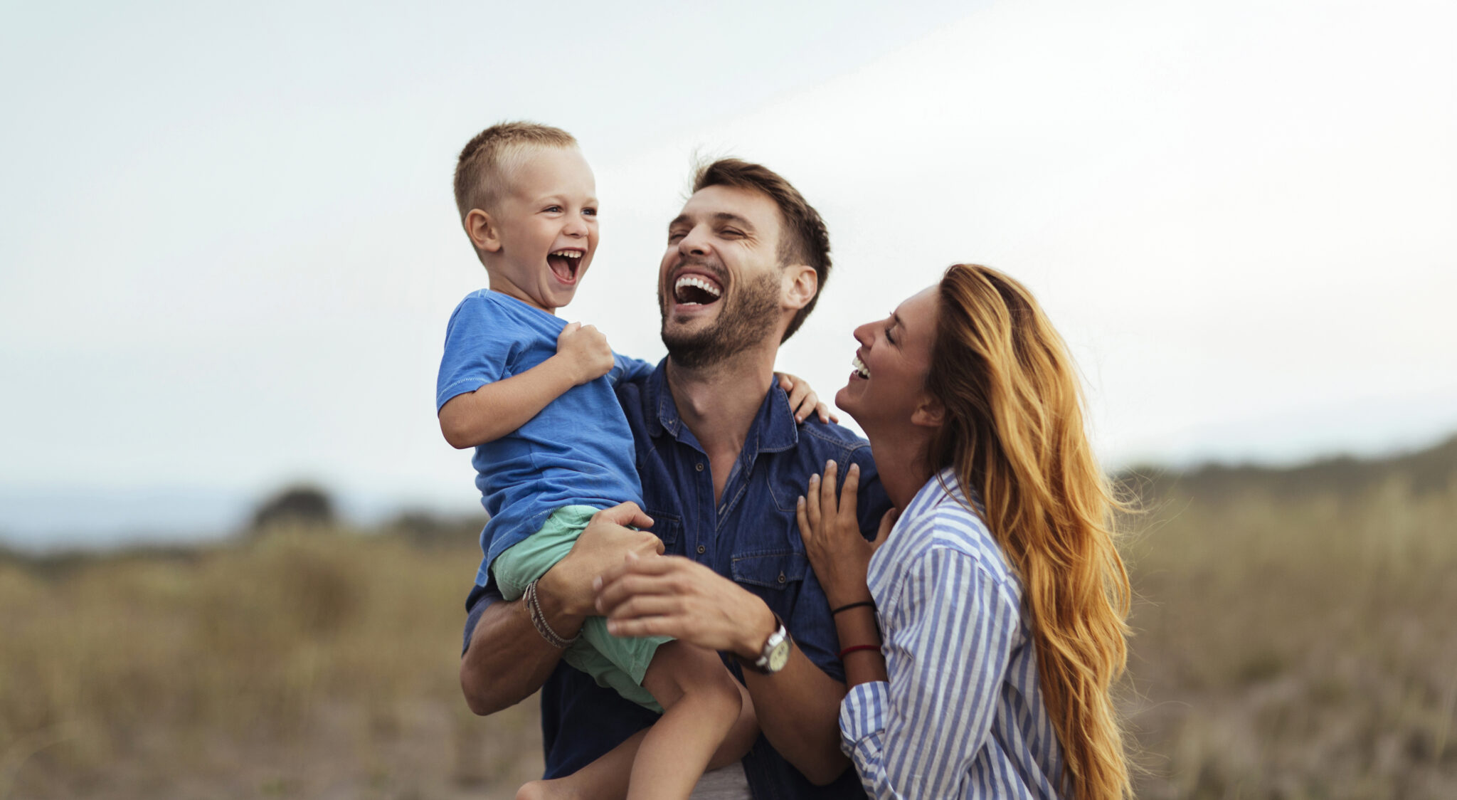 Family Laughing Together
